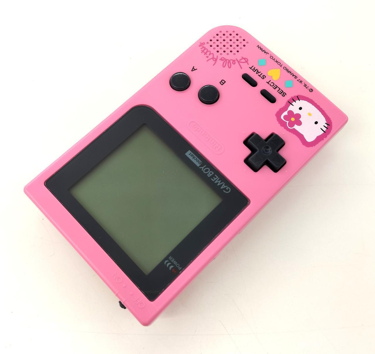 Rare NINTENDO Game Boy Pocket Hello Kitty : MGB-001 Used in Japan F/S