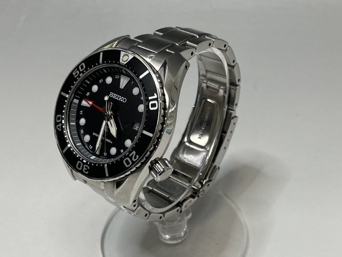 Seiko Prospex Watch Diver Scuba GMT Solar SBPK003 5K65-0AA0 Used in Japan F/S