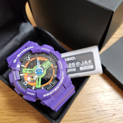 Rare CASIO G-Shock Evangelion Unit 01 collaboration model GA-110EV-6AJR Used