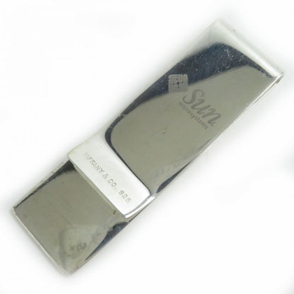 TIFFANY & Co. Tiffany 1837 SV925 Sterling Silver Logo Engraved Money Clip Men's