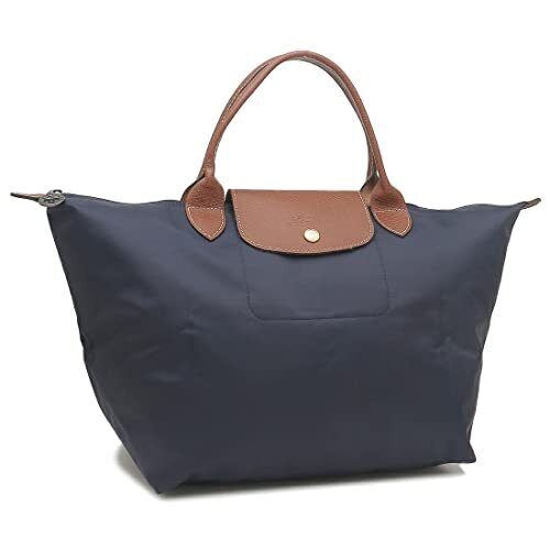 Longchamp Pliage handbag medium size, navy, for women New From Japan