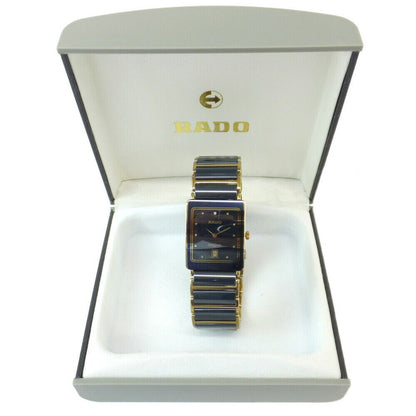 Rado Watch Diastar Square Quartz Navy Dial 160.0281.3N Used in Japan F/S