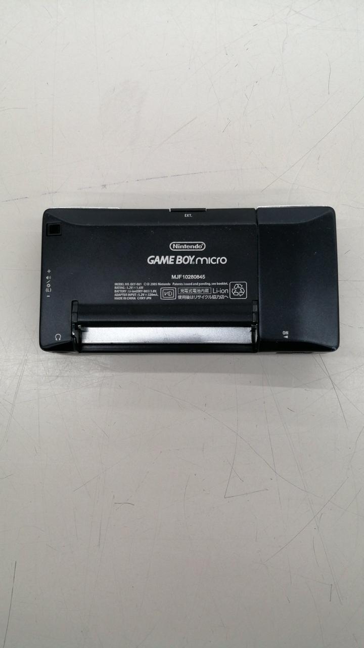 Nintendo Gameboy Micro Black OXY-001 Used in Japan