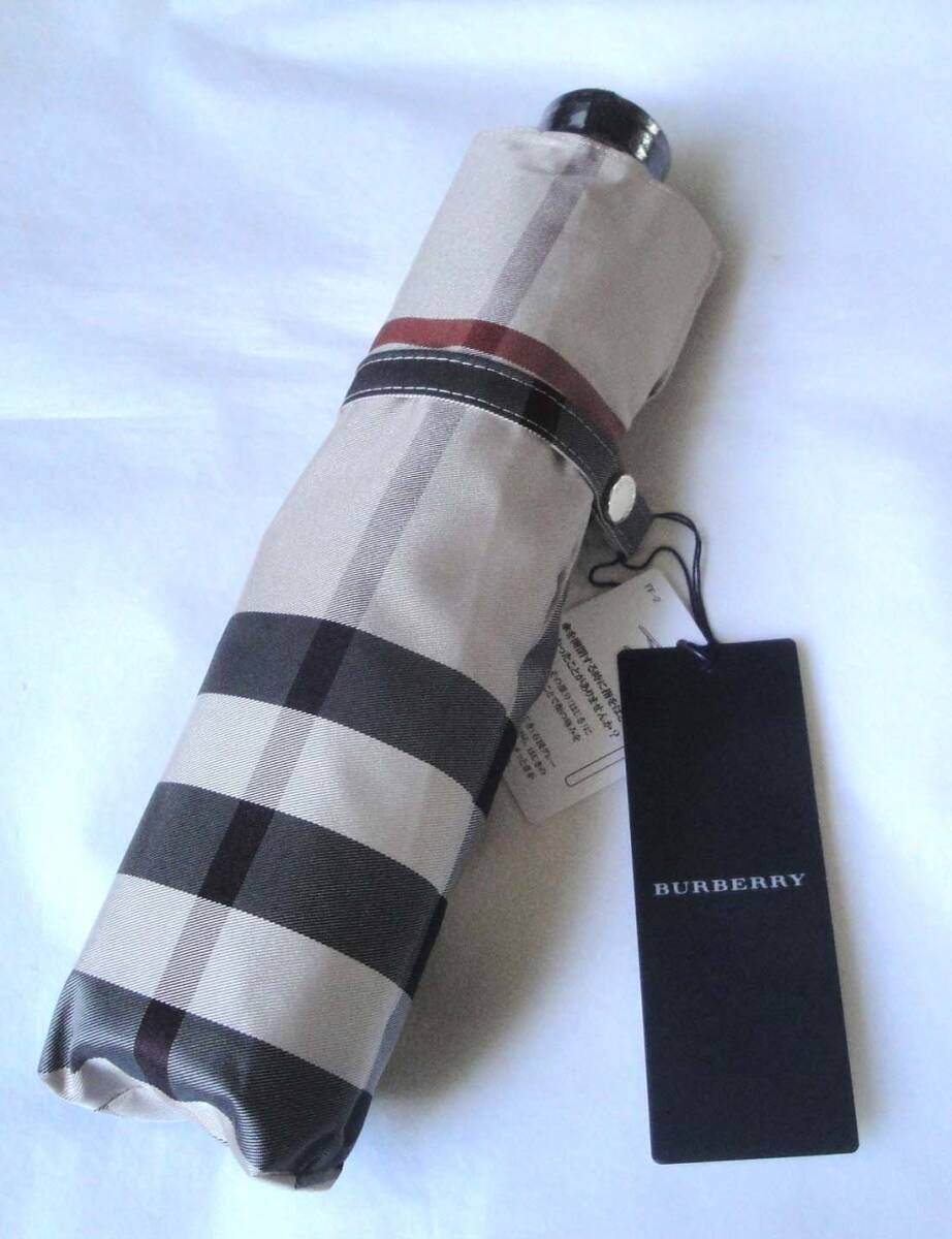 Near Mint BURBERRY folding umbrella Used in Japan F/S