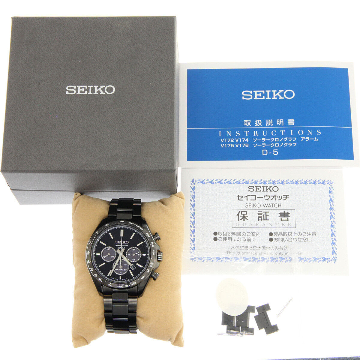 Seiko Watch Chronograph S Series Men's Solar SBPY169/V175-0FA0 Used in Japan F/S