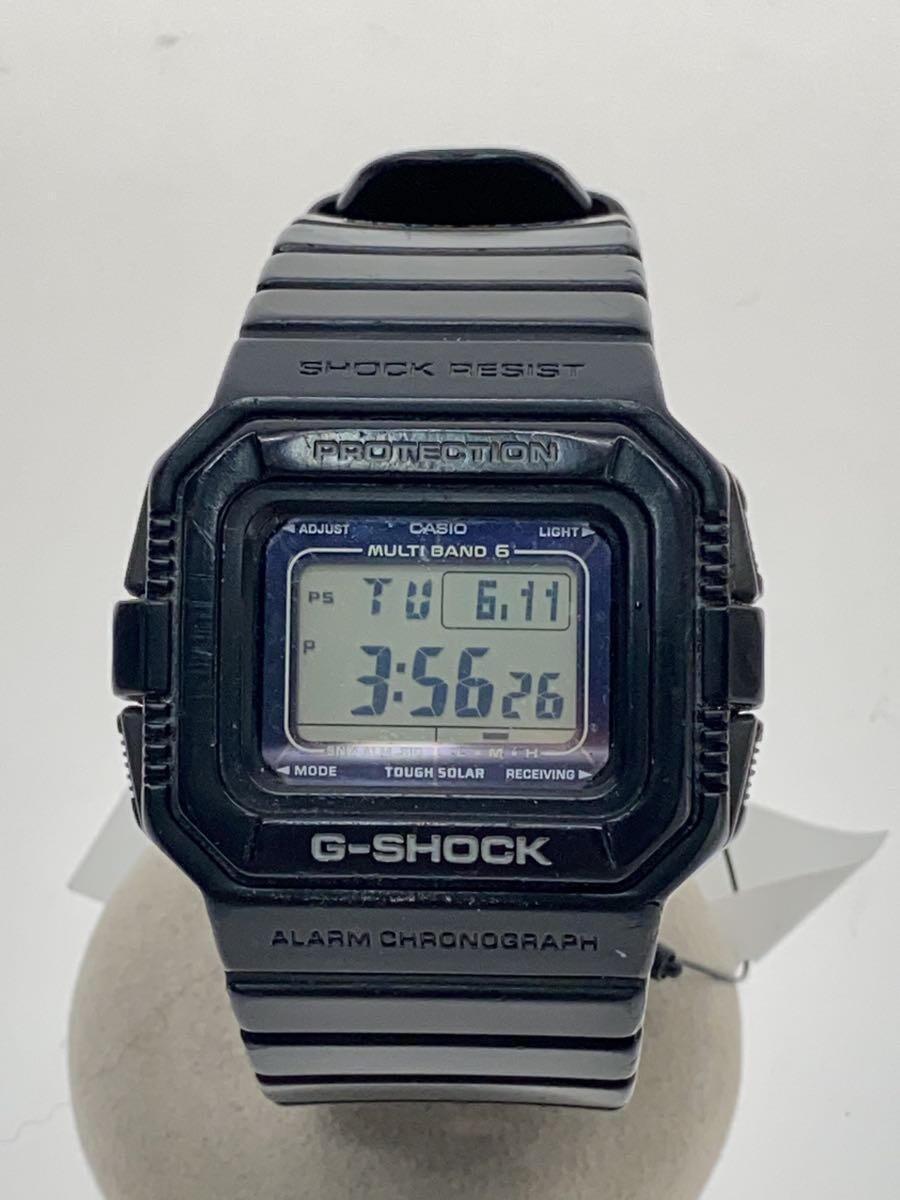 CASIO Solar Watch G-SHOCK Digital Rubber BLK Used in Japan F/S