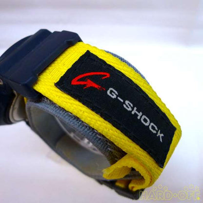 Casio G-Shock DW-069 Navy Gray x Yellow Used in Japan F/S