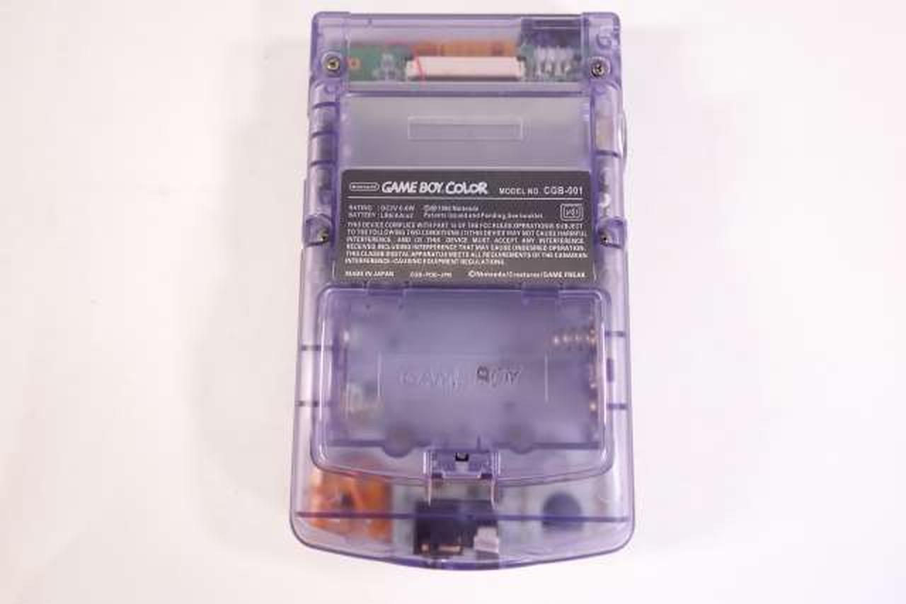 Nintendo Gameboy Color CGB-001 Clear Purple Used in Japan F/S