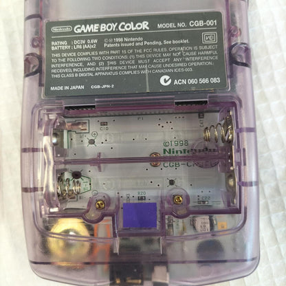 Nintendo Gameboy Color Clear CGB-001 Used in Japan F/S