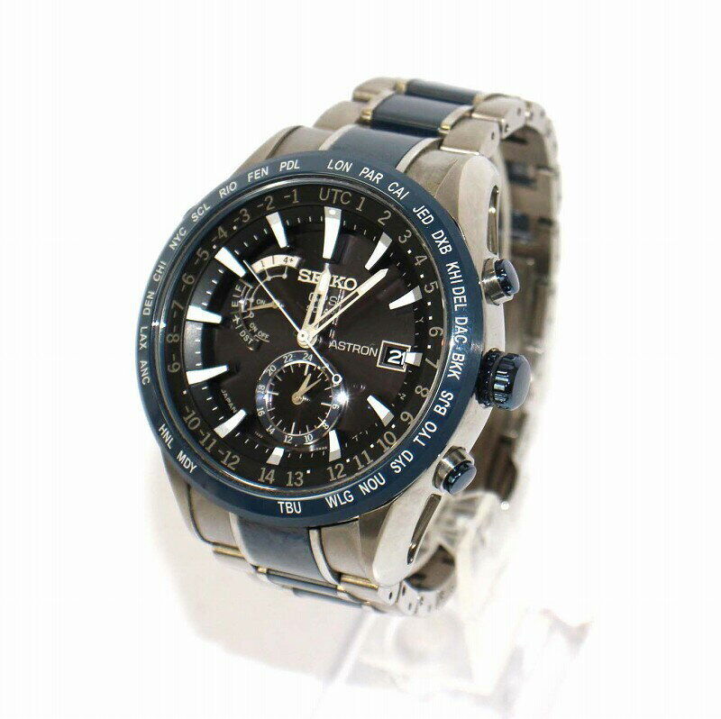 SEIKO ASTRON GPS SOLAR ASTRON Navy SBXA019 AS-IS F/S