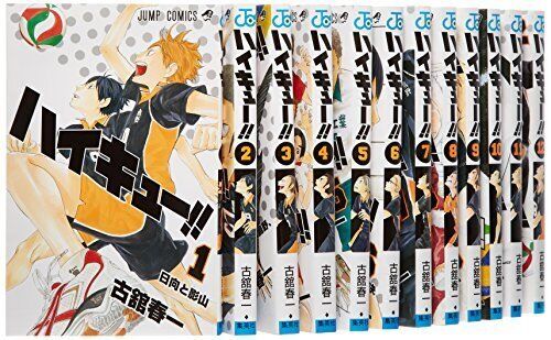 Haikyuu Comics Volumes 1-12 Set (Jump Comics) (shin