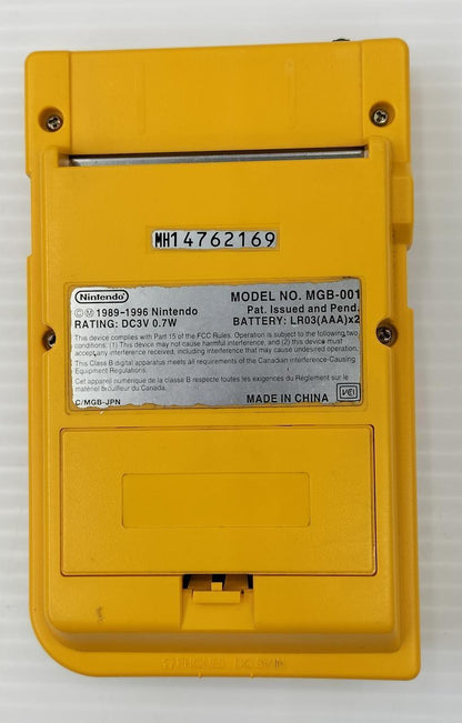 Nintendo Game Boy Pocket MGB-001 Yellow w/box Used in Japan F/S