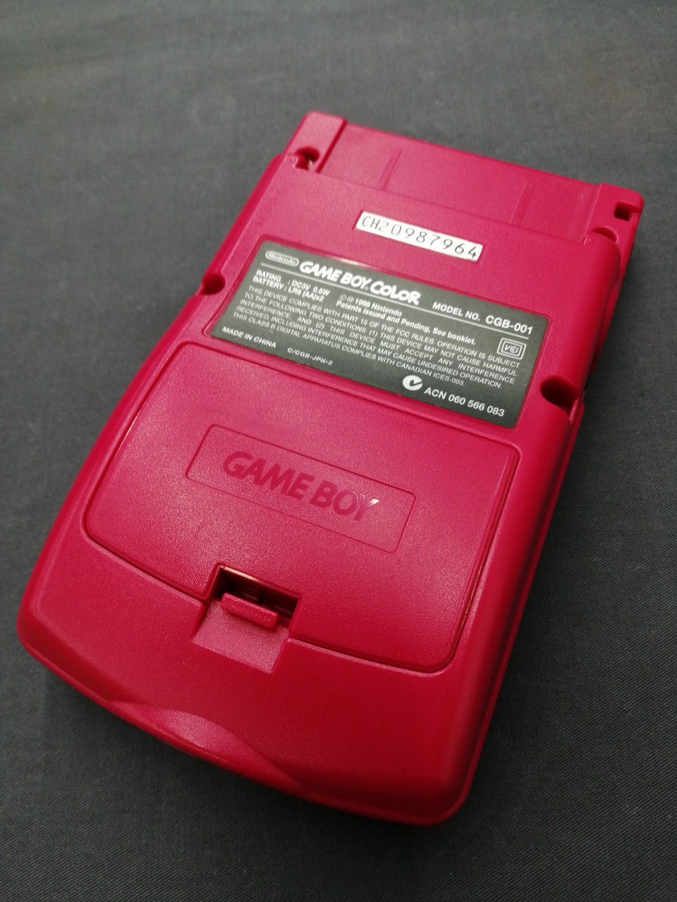 Nintendo Game Boy Color red Model No.: CGB-001 Used in Japan F/S