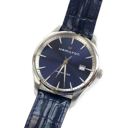 Hamilton Watch Jazzmaster Gent Men's SS Blue Dial H32451641 Used in Japan F/S