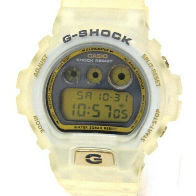 Casio Watch G-shock Gray Dial Clear Belt DW-6925E-7JF Used in Japan