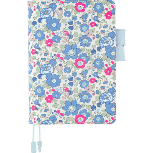 Hobonichi Notebook Cover A5 Cousin Size LIBERTY FABRICS Betsy Neon blue F/S