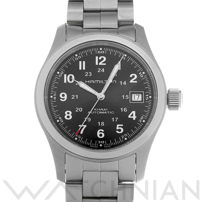 Hamilton Khaki Field Auto H70455133 Black Men's Watch Used in Japan F/S