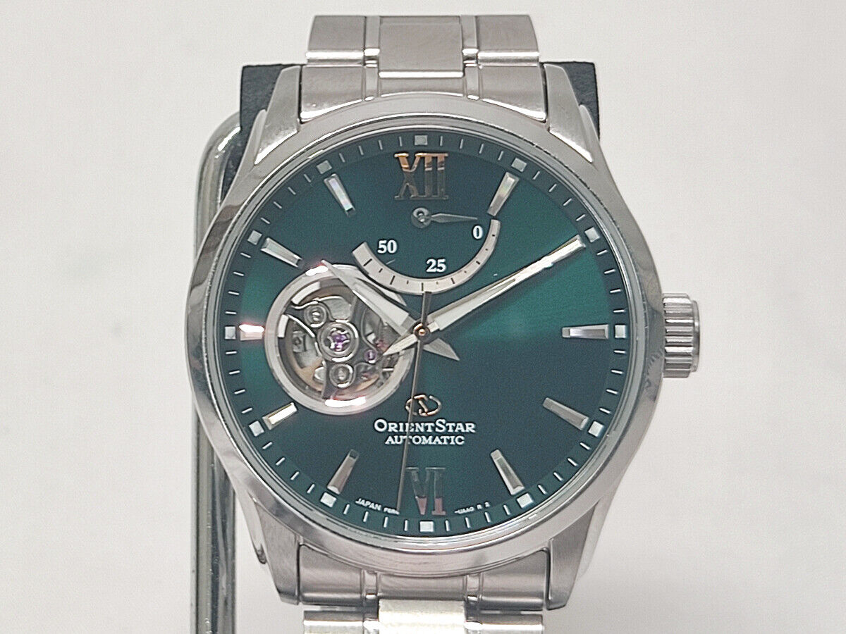 Orient Star Watch Automatic Dark Green Dial F6R4-UAA0 Used in Japan F/S