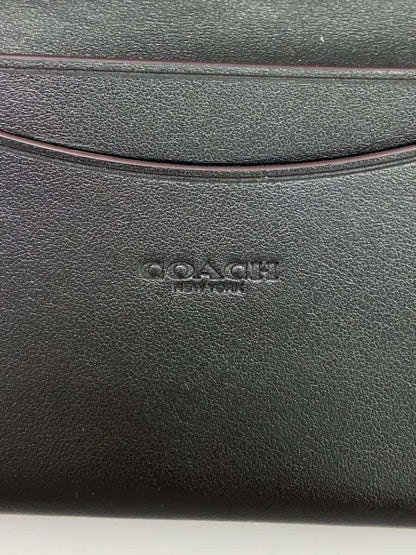 COACH Card Case BLK Used in Japan F/S