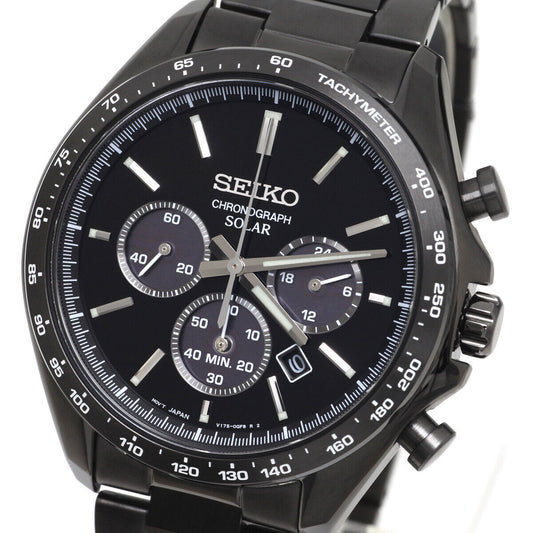 Seiko Watch Chronograph S Series Men's Solar SBPY169/V175-0FA0 Used in Japan F/S