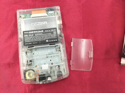 Nintendo Gameboy Color Clear CGB-001 Used in Japan F/S