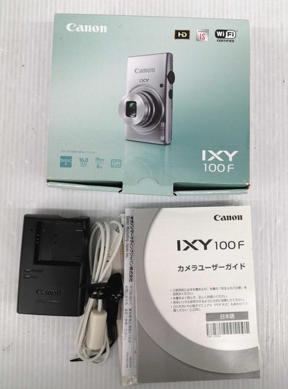 CANON compact digital camera: IXY 100F w/box Used in Japan F/S