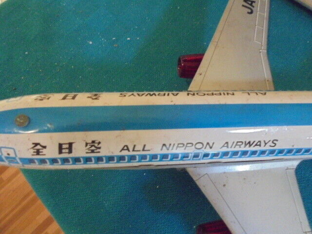 Rare AS-IS Nomura Toy All Nippon Airways Electric Toy Boeing 737 Jet Tin Used