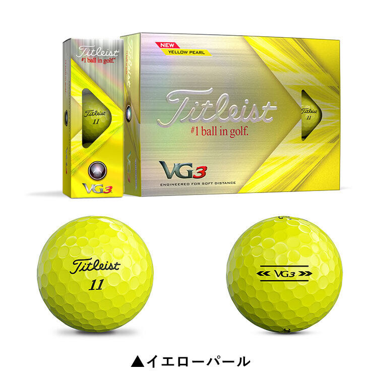 Titleist Golf VG3 Golf Balls 1 dozen (12 balls) 2022 model Official Japanese