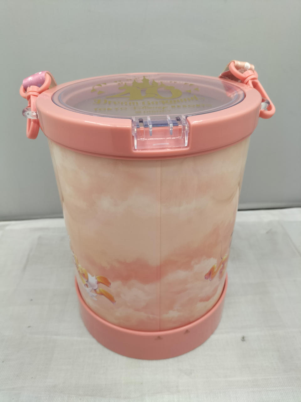 Rare Tokyo Disney Resort Popcorn Bucket 40th Anniversary Used in Japan