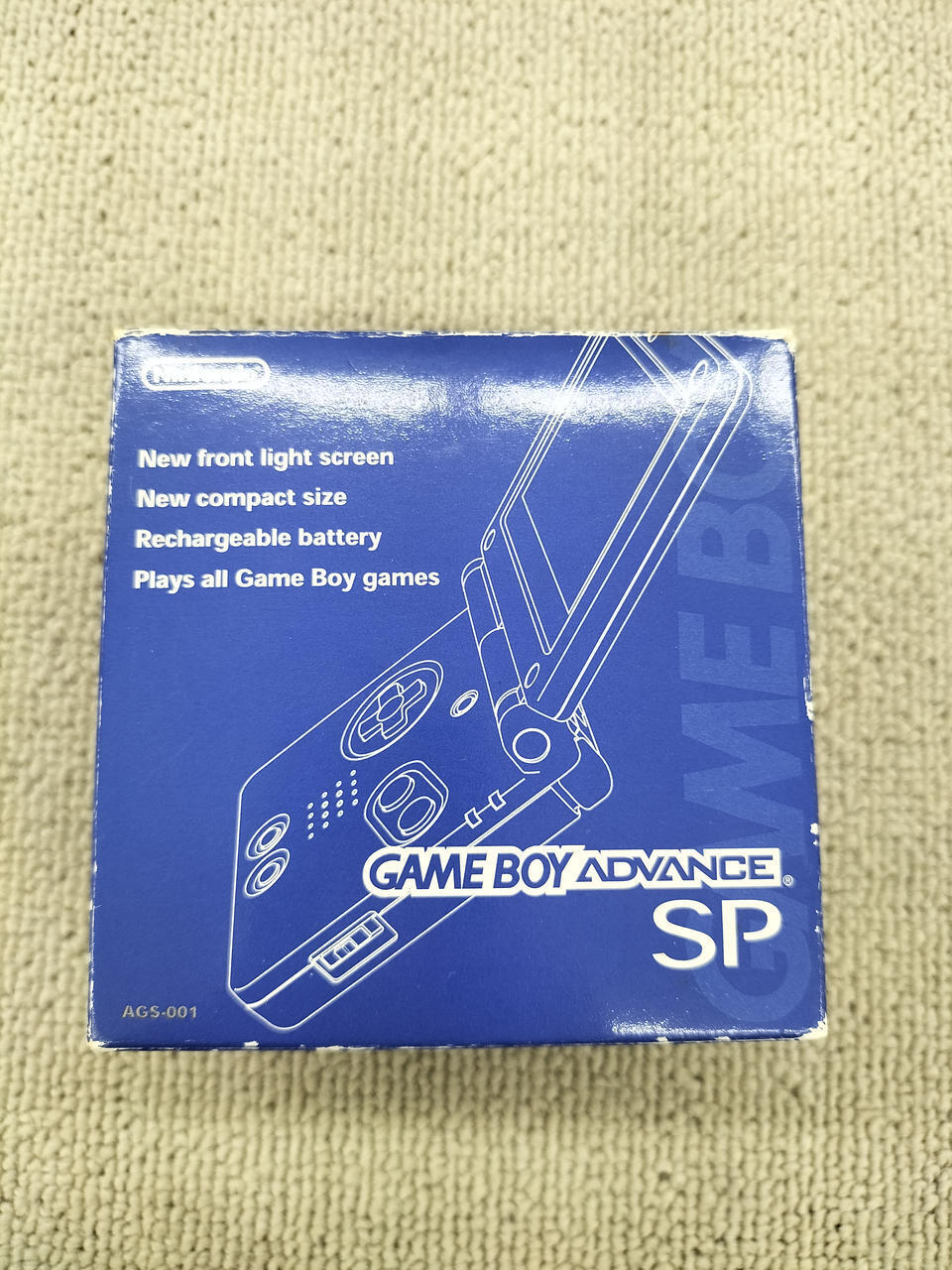 Nintendo Gameboy Advance SP AGS-001 Blue Used in Japan F/S