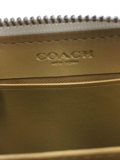 COACH Card Case WHT Used in Japan F/S