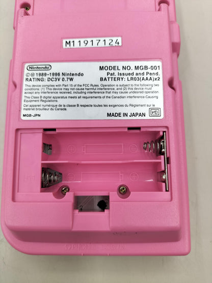 Nintendo Gameboy Pocket Pink MGB-S-PA Used in Japan