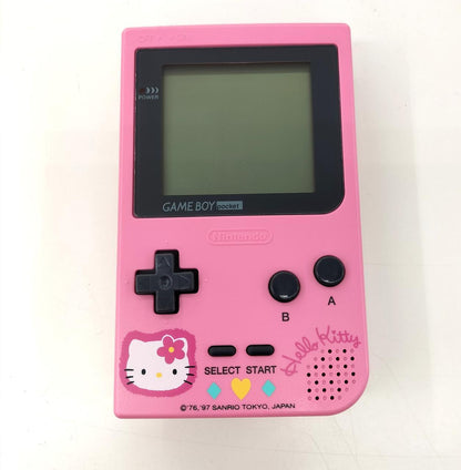 Rare NINTENDO Game Boy Pocket Hello Kitty : MGB-001 Used in Japan F/S