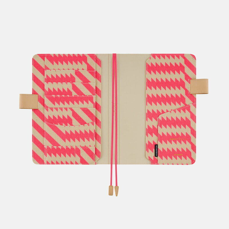 Hobonichi Notebook Cover A5 Cousin Size Mintdesigns Zig-Zag Pink From Japan F/S