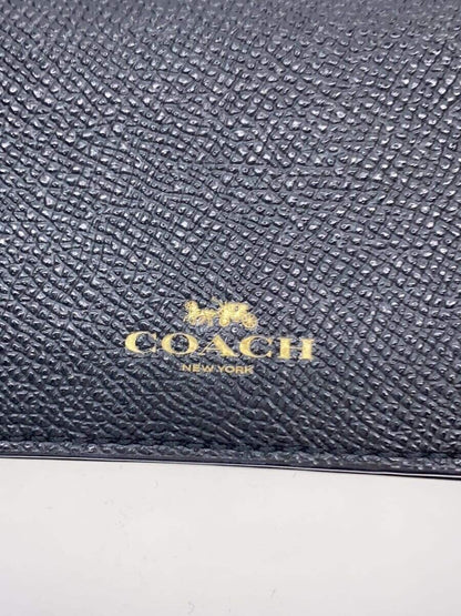 COACH Card Case Black Used in Japan F/S