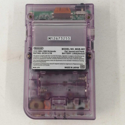 Rare NINTENDO Game Boy Pocket (Clear Purple): MGB-001 w/box Used in Japan F/S