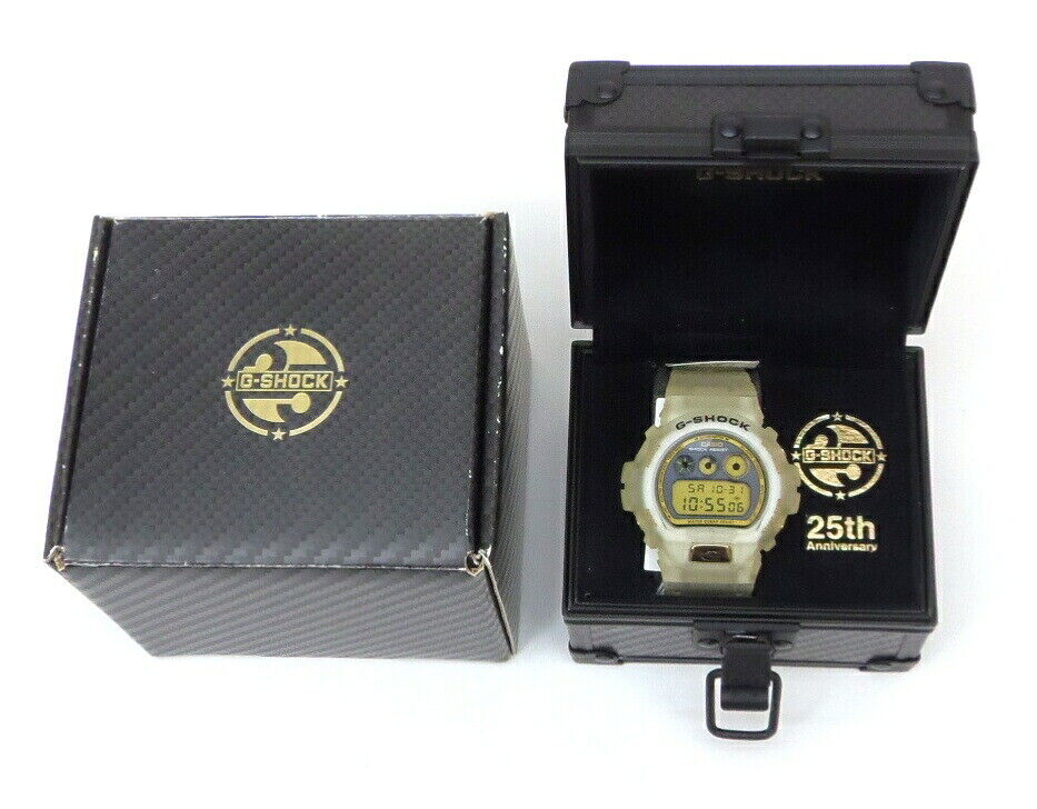 Casio Watch G-shock Gray Dial Clear Belt DW-6925E-7JF Used in Japan