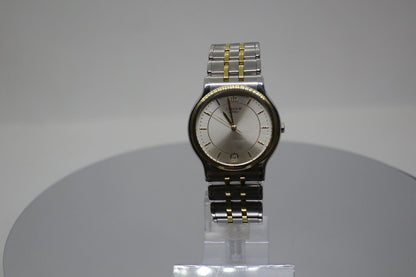 Seiko Credor Rare 8J86-6A00 Men's Watch White Dial Quartz Used in Japan