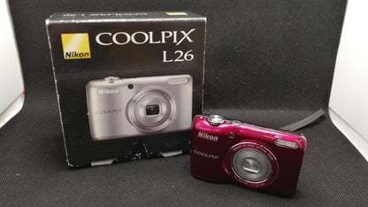 Nikon Digital camera Model number: COOLPIX L26 Used in Japan F/S