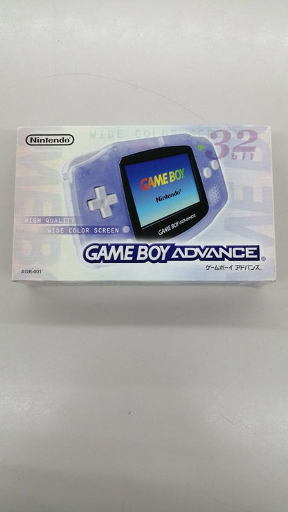 Nintendo Game Boy Advance AGS-001 Milky Blue w/box Used in Japan F/S