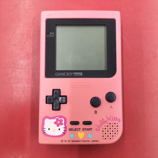 Rare Nintendo Game Boy Pocket Hello Kitty Model MGB-001 Pink Used in Japan F/S