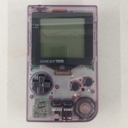 Rare NINTENDO Game Boy Pocket (Clear Purple): MGB-001 w/box Used in Japan F/S