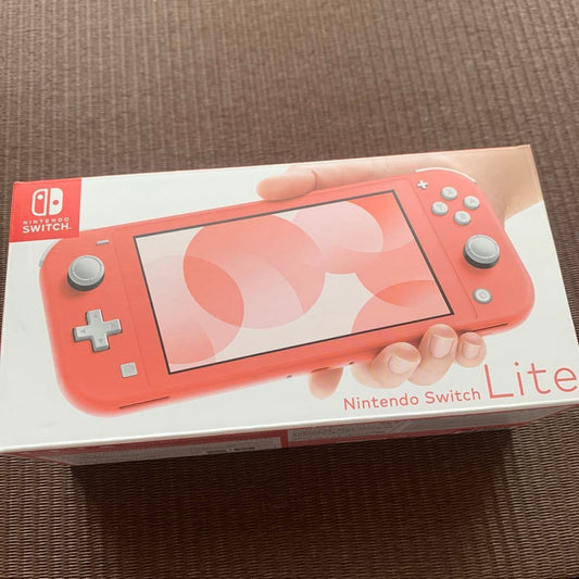 Nintendo Switch Lite main unit only  Coral (Pink) w/box Used in Japan F/S