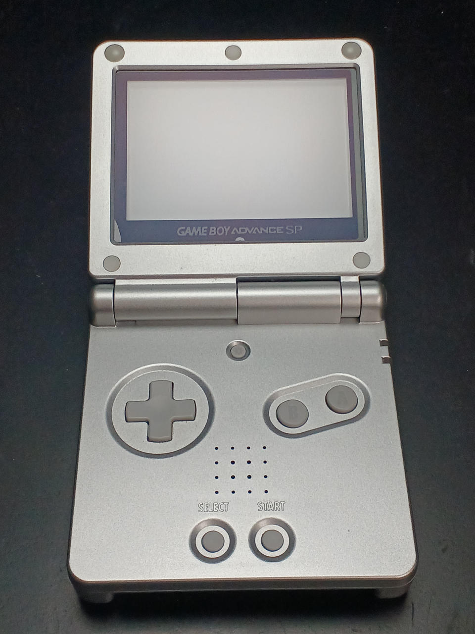 Nintendo Gameboy Advance SP AGS-001 Platinum Silver Used in Japan F/S