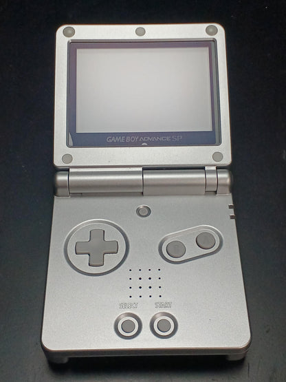 Nintendo Gameboy Advance SP AGS-001 Platinum Silver Used in Japan F/S