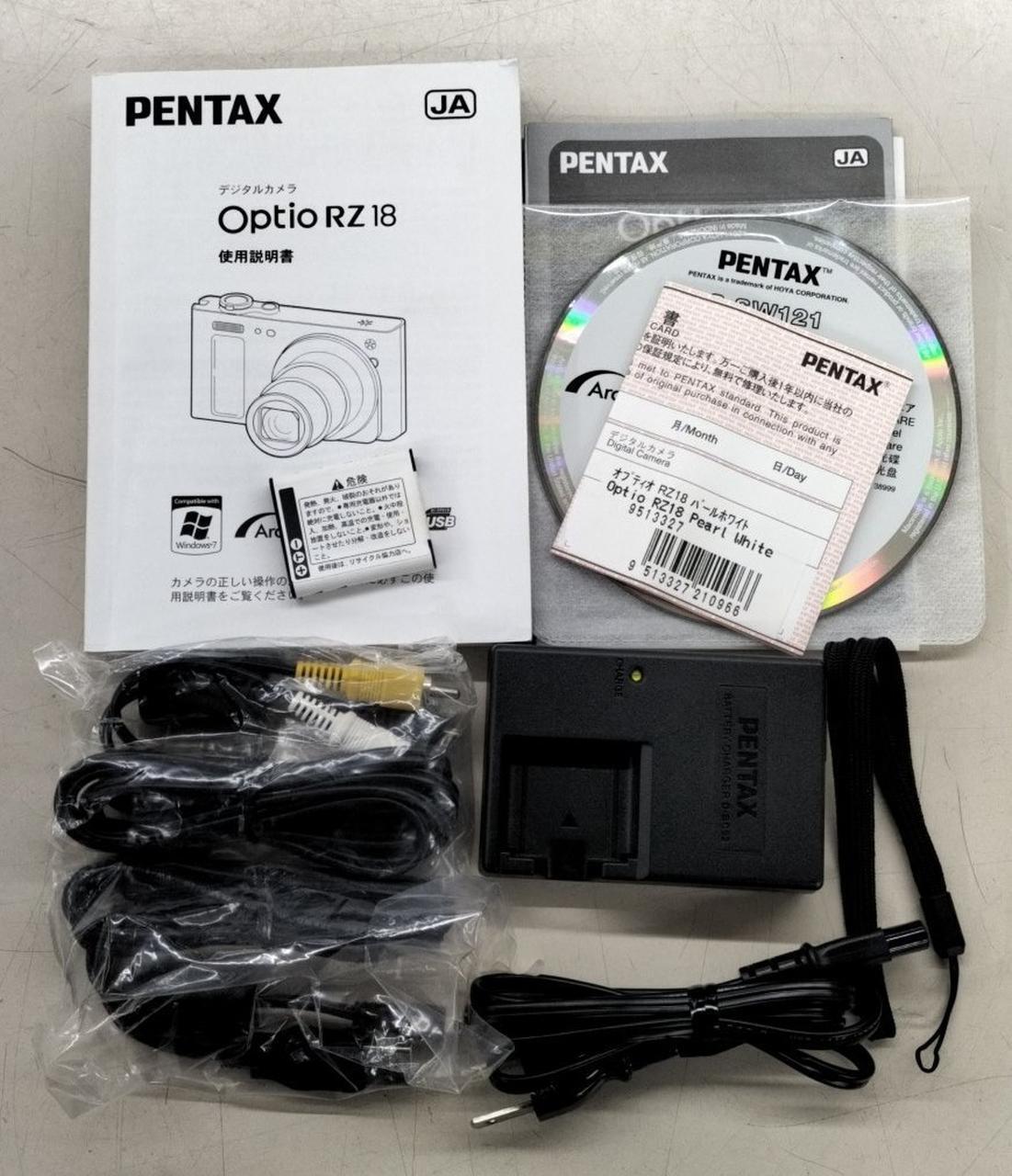 Pentax Digital camera Model number : OPTIO RZ18 Used in Japan