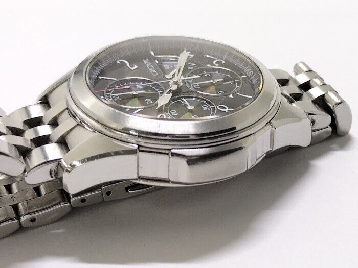 Seiko Watch Credor Pacificique Men's Chronograph SS Automatic 6S77-00B0 Used