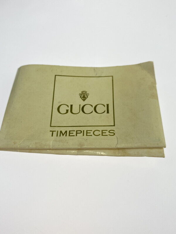 Vintage Gucci Change Bezel 6 Quartz Watch 11 12.2 w/box Used in Japan F/S