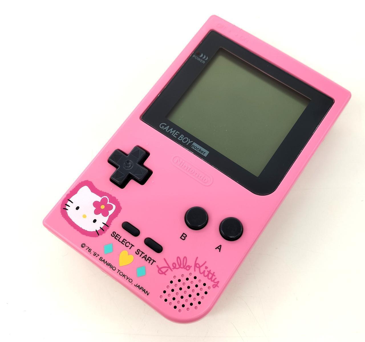 Rare NINTENDO Game Boy Pocket Hello Kitty : MGB-001 Used in Japan F/S