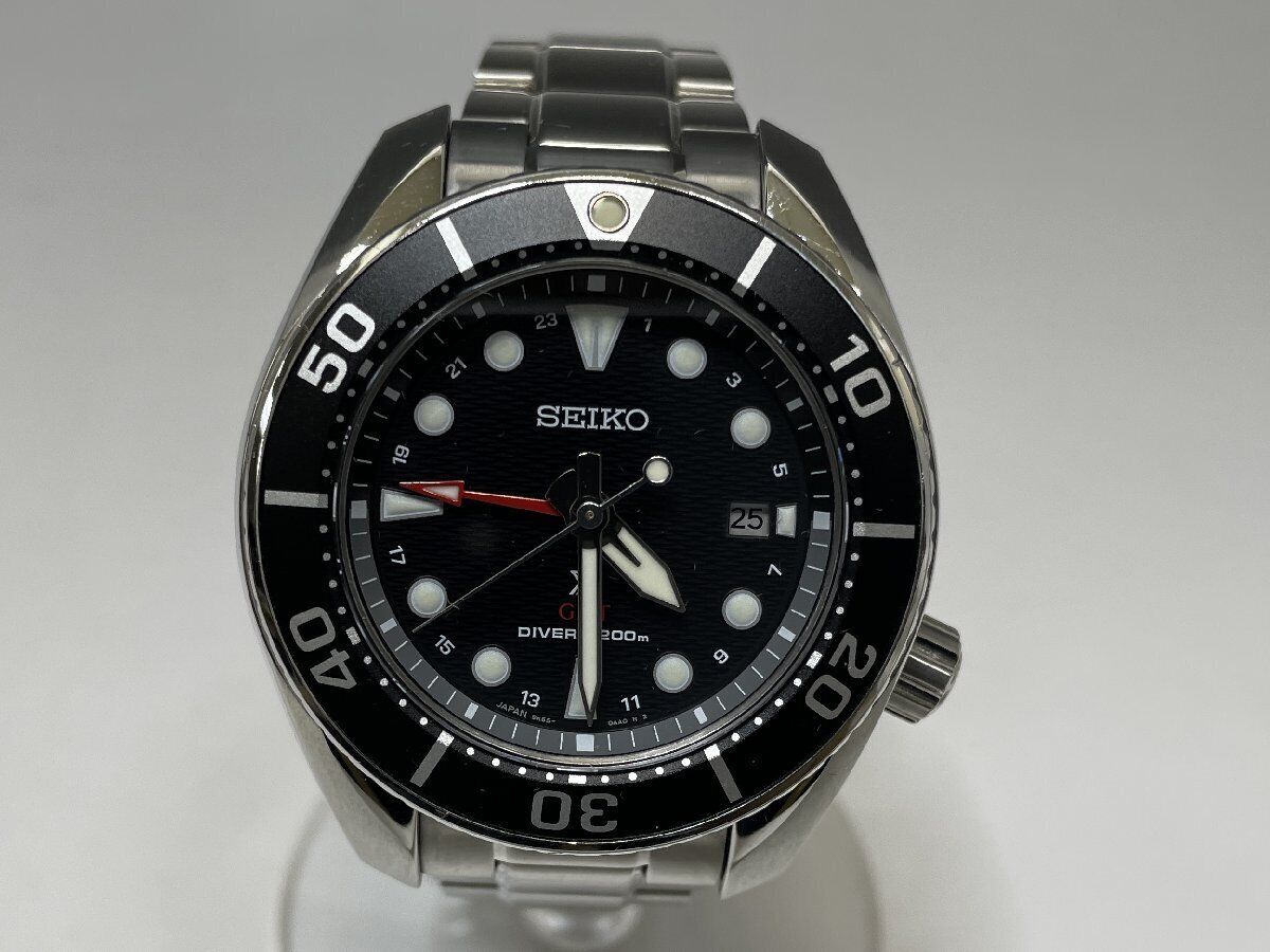 Seiko Prospex Watch Diver Scuba GMT Solar SBPK003 5K65-0AA0 Used in Japan F/S